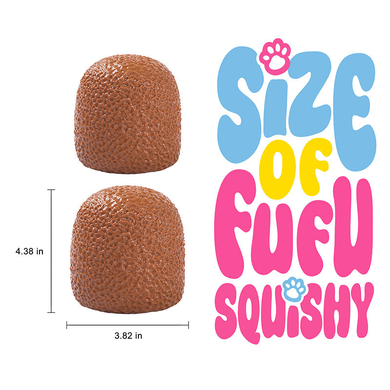 800g Giant Brown Lychee Ball Taba Squishy