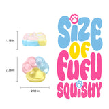 Rainbow Crystal Cat Paw Taba Squishy