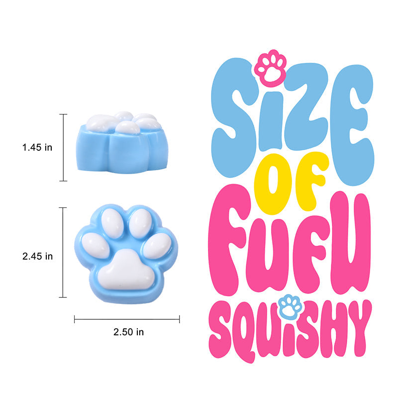 90g Blue Soft Cat Paw Taba Squishy