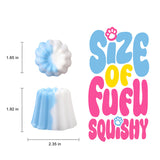 Blue and White Kneading Pudding Taba Squishy