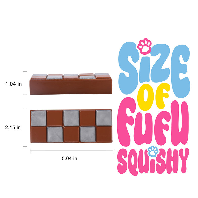 175g Silver Dubai Chocolate Taba Squishy