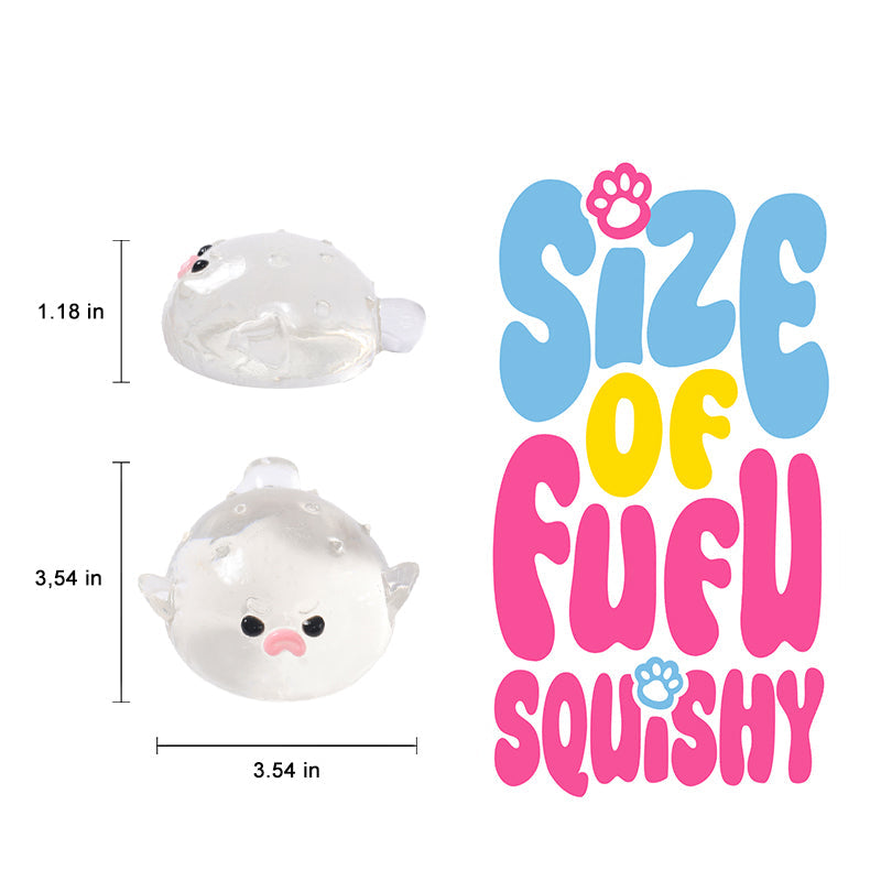 120g Crystal Pufferfish Taba Squishy