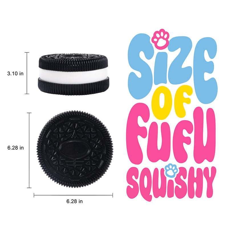 1600g Giant Black Cookie Taba Squishy