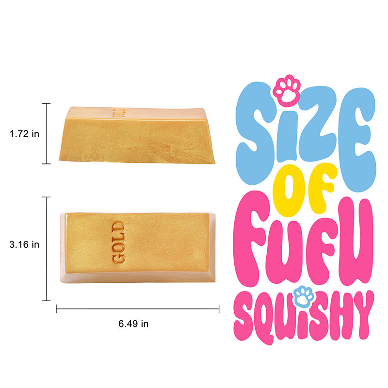 800g Gold Brick Squishy