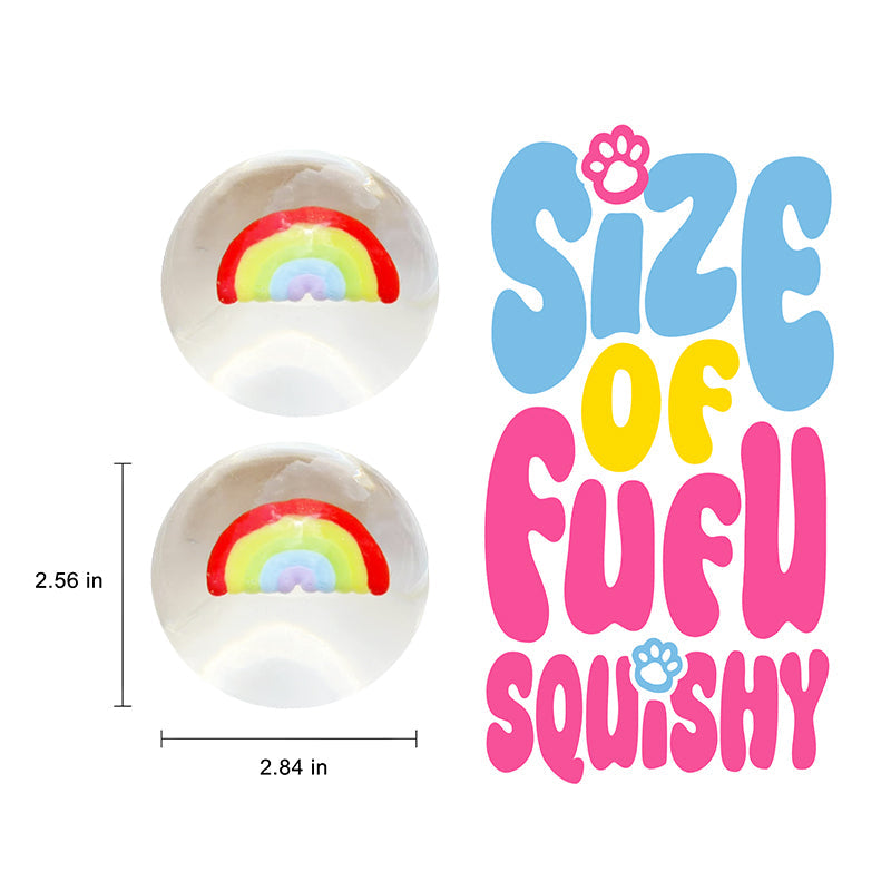 100g Crystal Rainbow inside Ball Taba Squishy