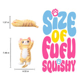 Yellow Stripes Cheer Kitty Taba Squishy