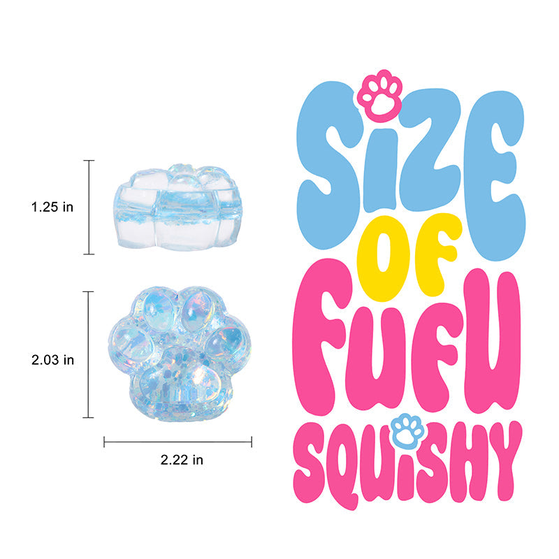 Blue Sparkling Paw Taba Squishy