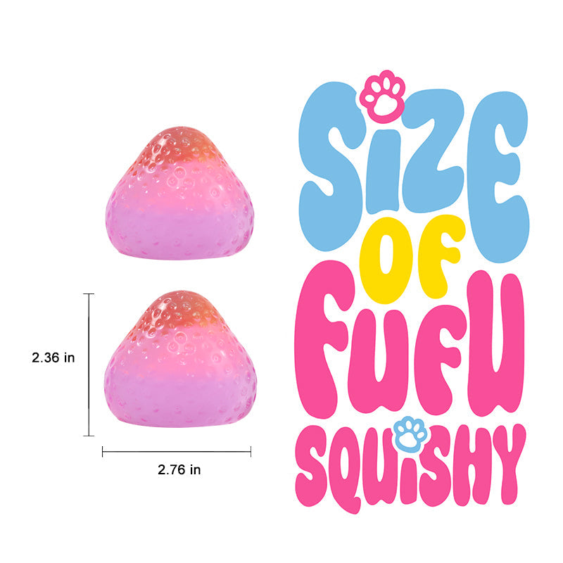 130g Rainbow Crystal Strawberry Taba Squishy