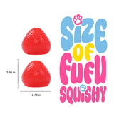 130g Crystal Sparkling Red Strawberry Taba Squishy