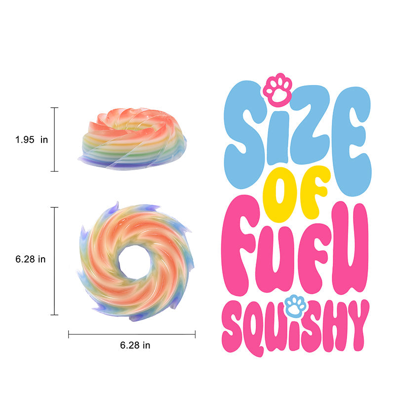 Crystal Wheel Cake Taba Squishy