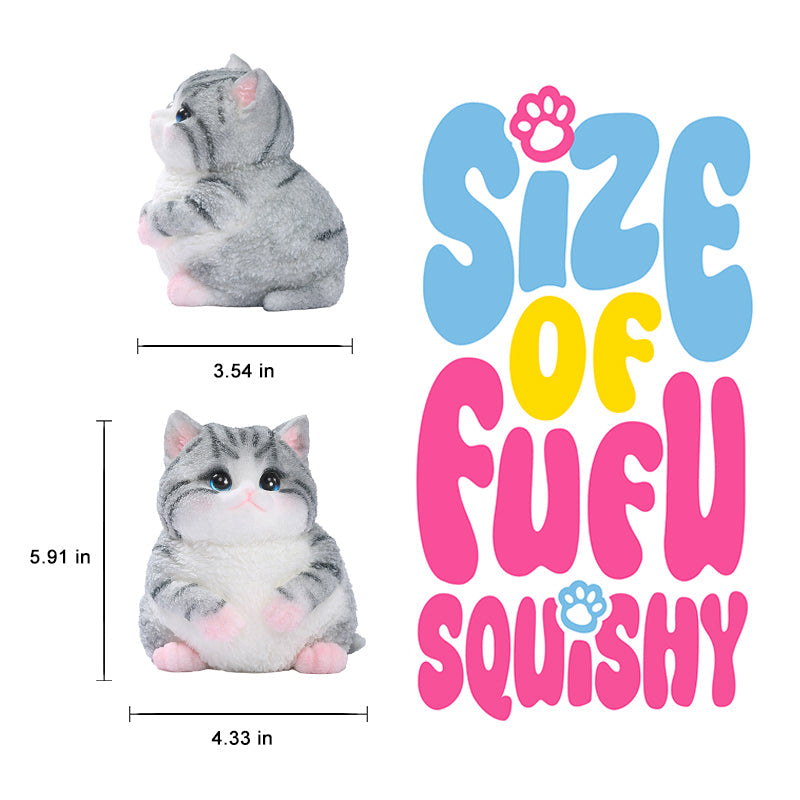 800g Giant Gray Cat Taba Squishy