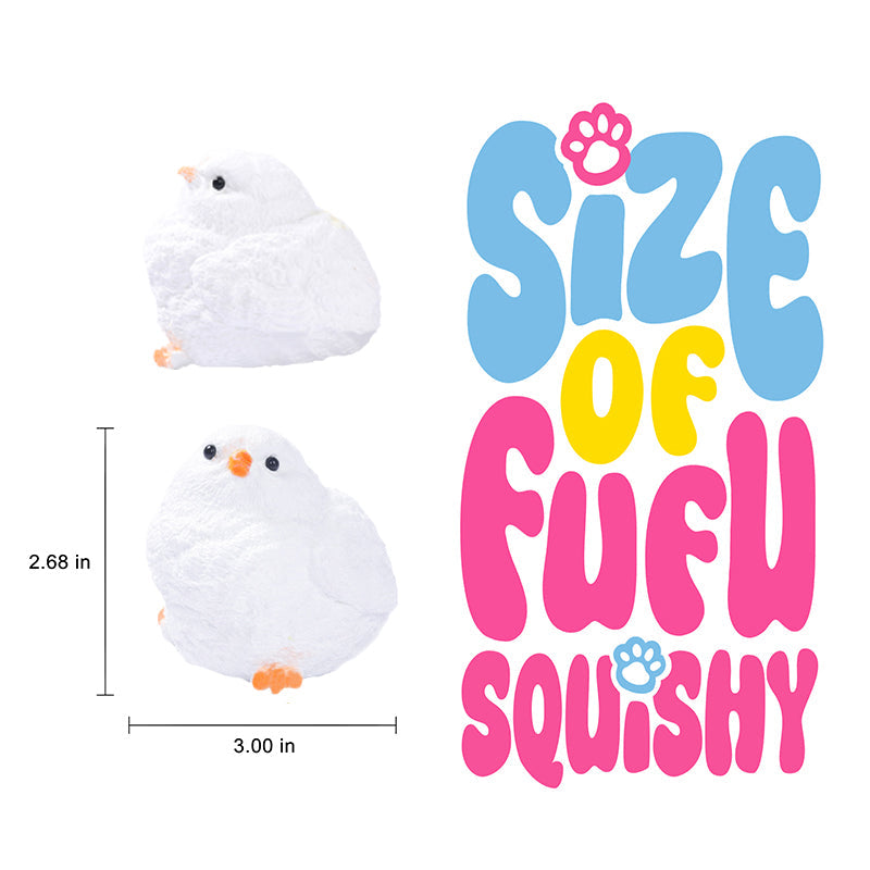 130g White Chicken Taba Squishy