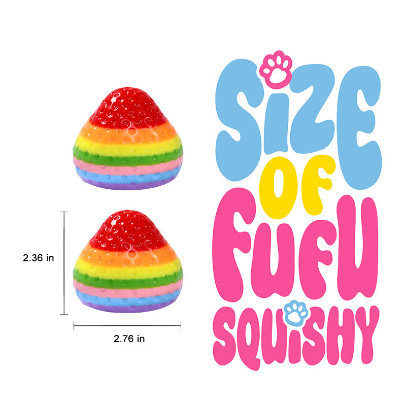 150g Rainbow Strawberry Taba Squishy
