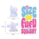 Blue and Pink Large Elephant Squishy
