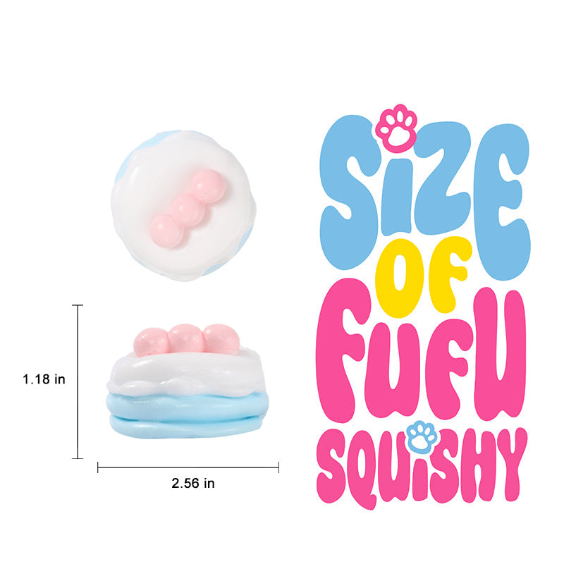Small Blue Soy Milk Soufflé Taba Squishy