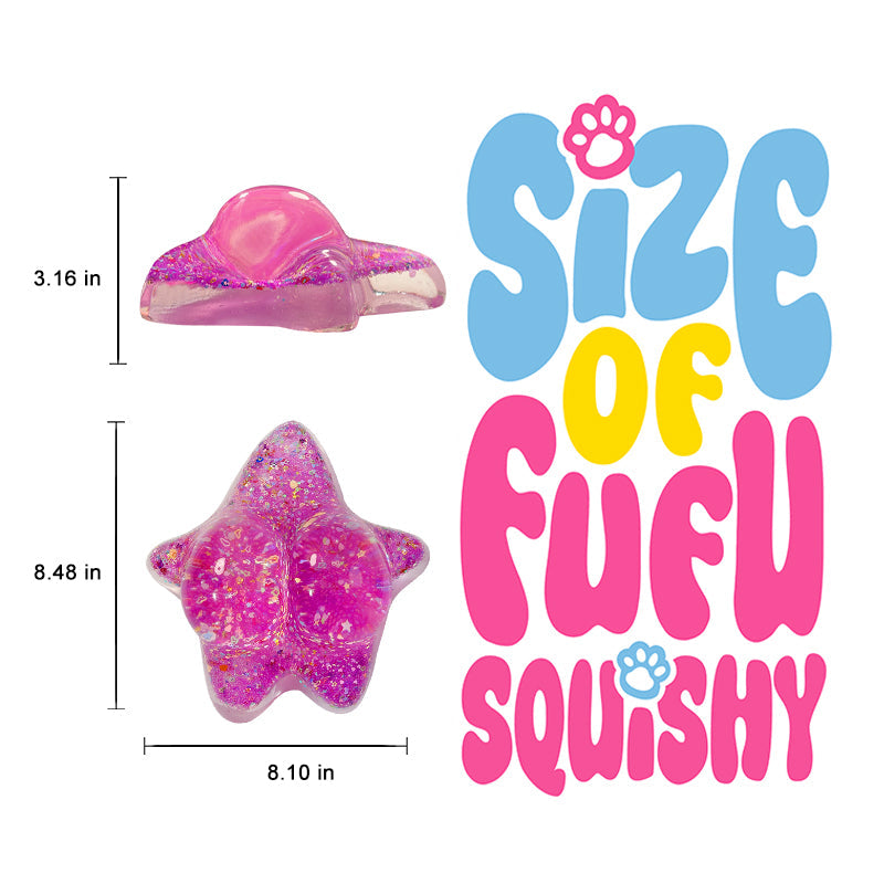 2100g Sparkling Purple Patrick Star Taba Squishy