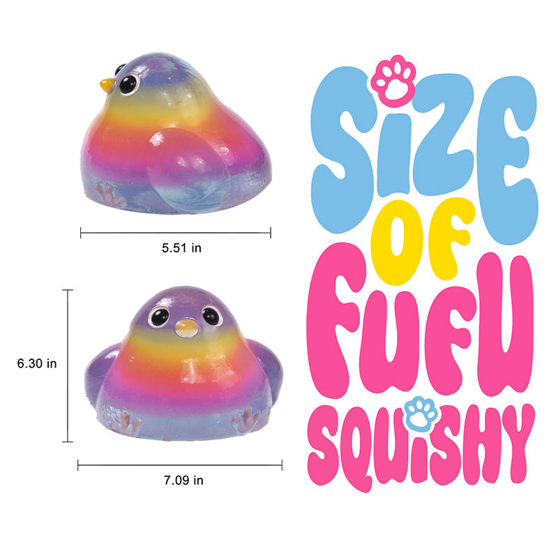 2100g Giant Crystal Rainbow Chicken Taba Squishy