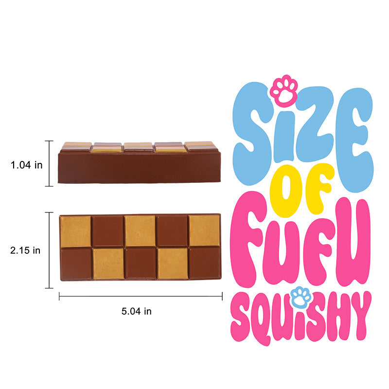 175g Golden Grid Dubai Chocolate Taba Squishy