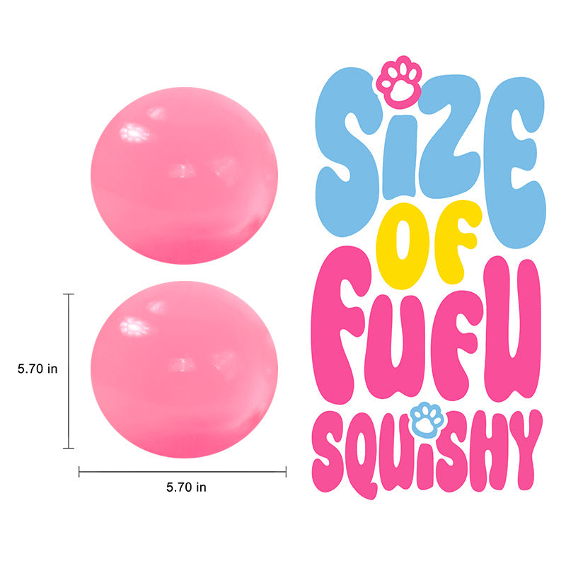 1600g Crystal Pink Ball Taba Squishy