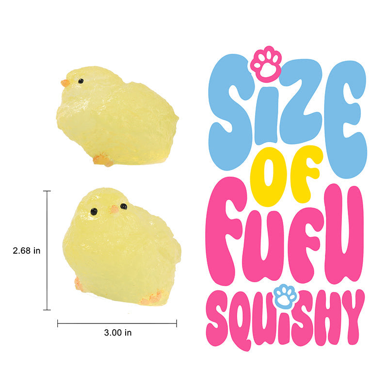 130g Yellow Crystal Chicken Taba Squishy