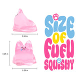 250g Crystal Pink Sad Face Bunny Taba Squishy