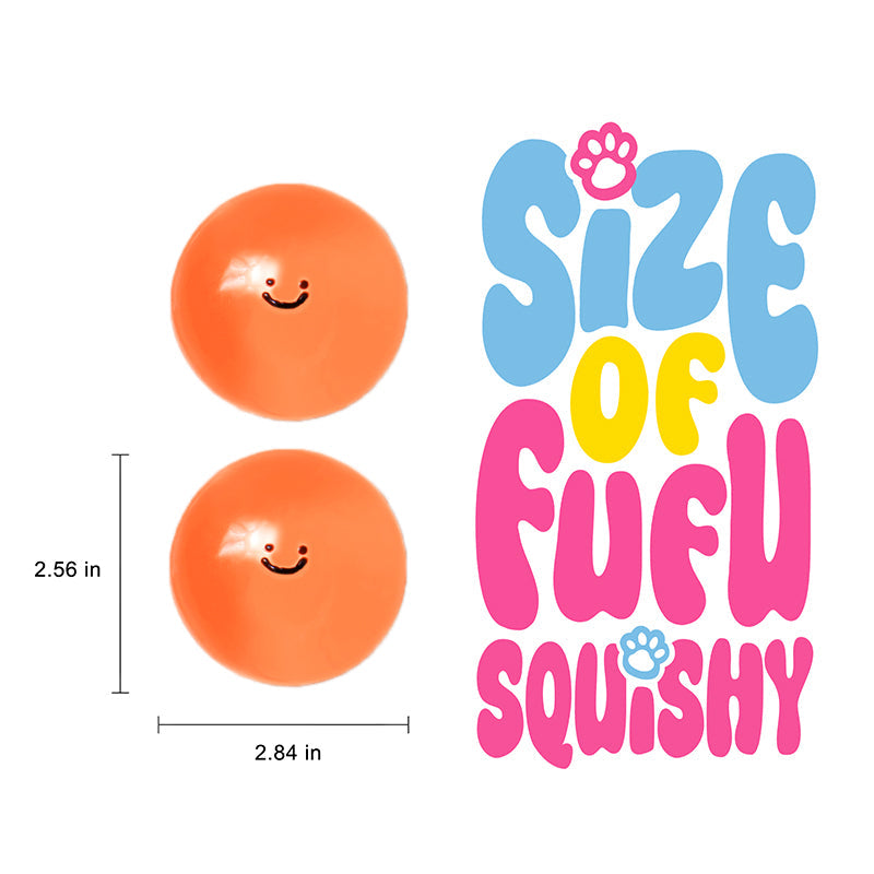 100g Crystal Orange Smile Face Magic Ball Taba Squishy