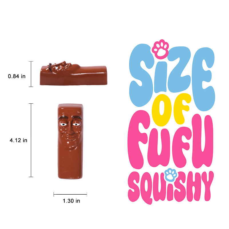 80g Dark Brown Tung Tung Sahur Taba Squishy