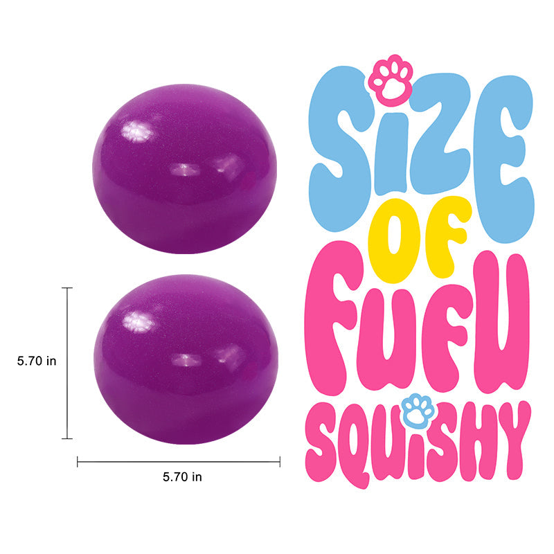 1600g Crystal  Purple Ball Taba Squishy