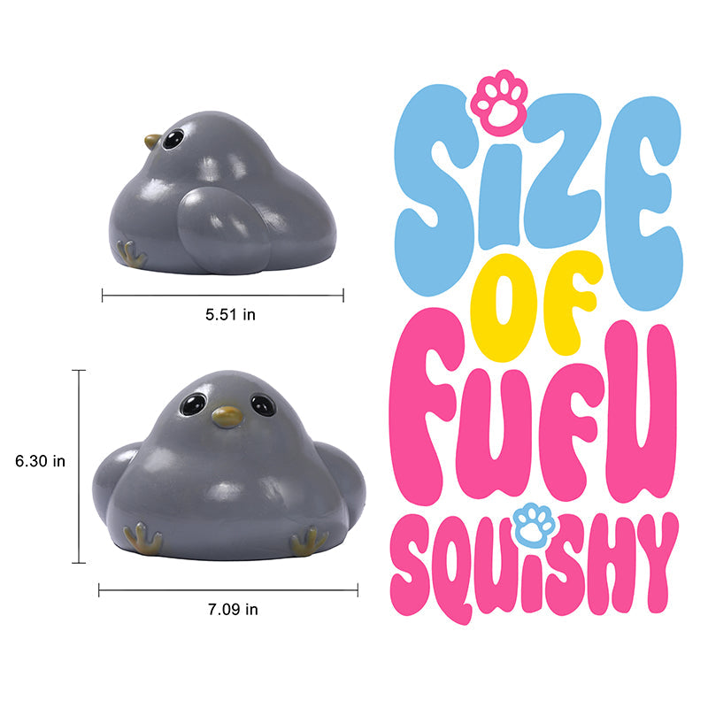 2100g Giant Gray Chicken Taba Squishy