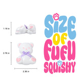 Little White Heart Bear Taba Squishy