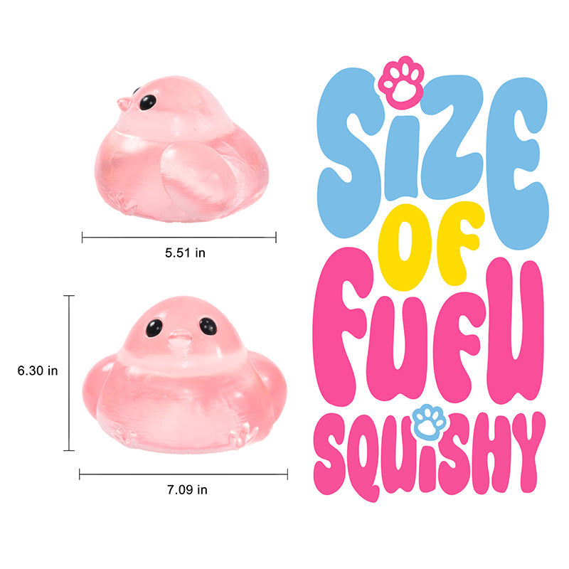 2100g Giant Crystal Pink Chicken Taba Squishy