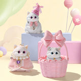 FUFUSQUISHY Cat Series Blind Box, FUFU SQUISHY Handmade Kawaii Cat Squishy Toys, Soft Sensory Fidget Toys, Cute Collectible Stress Relief Toys for Kids, Party Favors & Birthday Gifts
