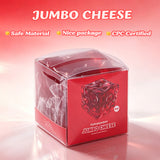 FUFUSQUISHY Crystal Red Jumbo Cheese Squishy  Original Sensory