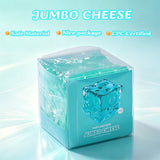 FUFUSQUISHY Crystal Ocean Jumbo Cheese Squishy  Original Sensory