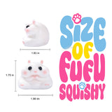 65g White Hamster Squishy