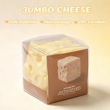 FUFUSQUISHY Jumbo Cheese Squishy Fidget Toy Stress Ball