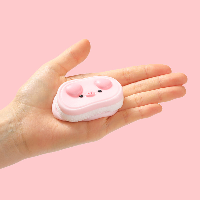 Pink Oval Pig Taba Squishy