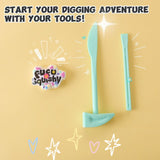 FUFUSQUISHY 7pc Mini Cat Paw Squishy Dig Kit