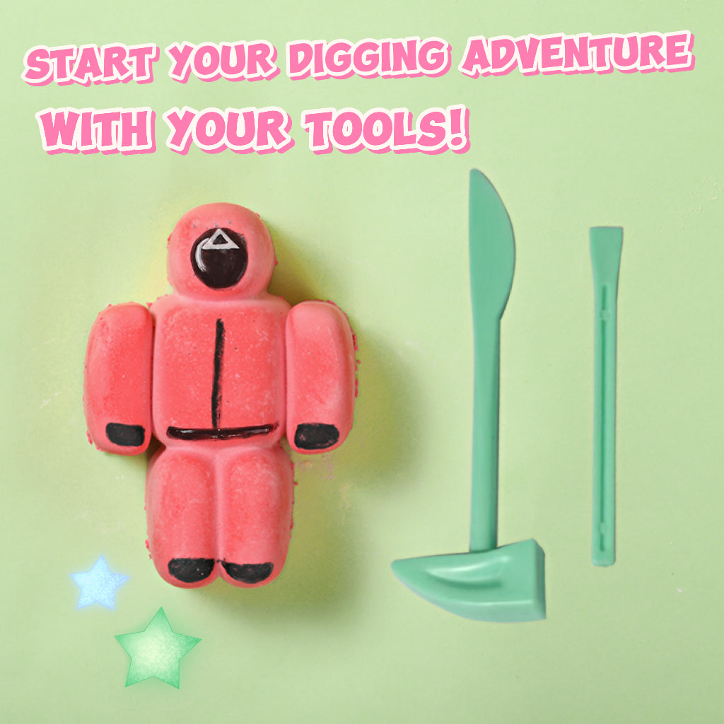 FUFUSQUISHY Squid Noob Squishy Dig Kit