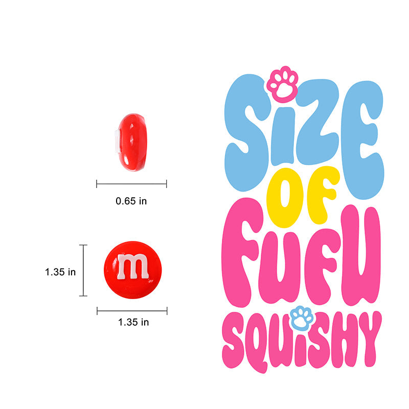 6pcs colorful M&M Taba Squishy