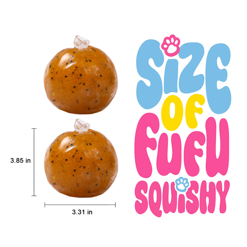 FUFUSQUISHY Sesame Pumpkin Stress Ball