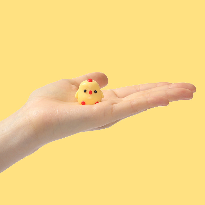 7pc Mini Rainbow Chicken Taba Squishy