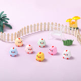 7pc Mini Rainbow Chicken Taba Squishy