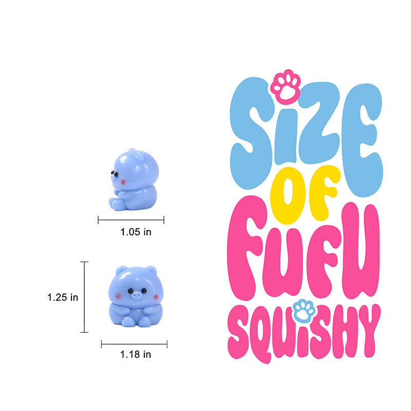 7PC Mini Pig Taba Squishy