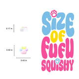 7Pcs Rainbow Pink Tiny Cat's Paw Squishy