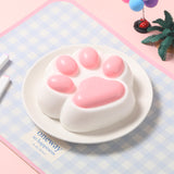 800g Super Large White Based Pink Paw Taba Squishy