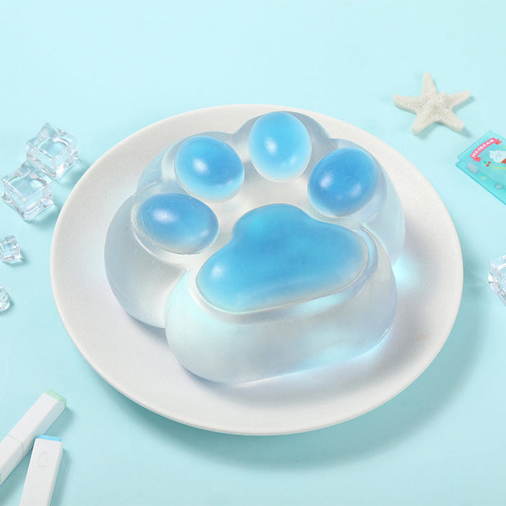 800g Super Transparent Blue Cat Paw Taba Squishy
