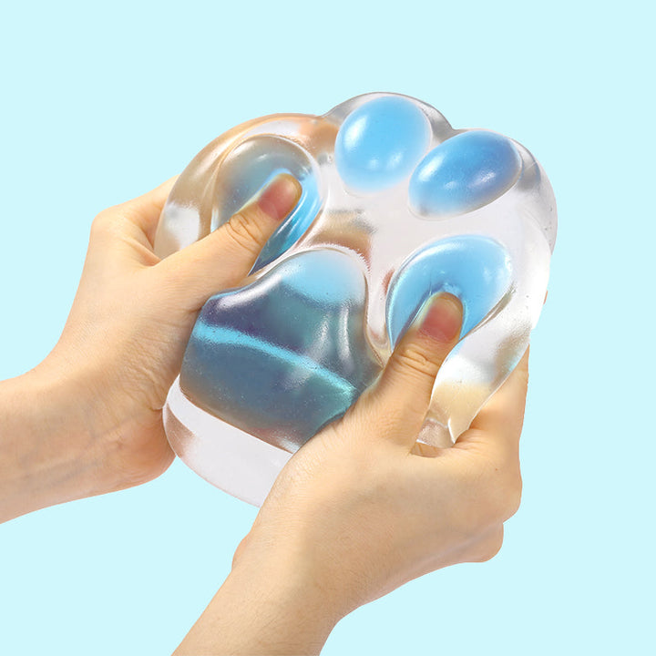 800g Super Transparent Blue Cat Paw Taba Squishy