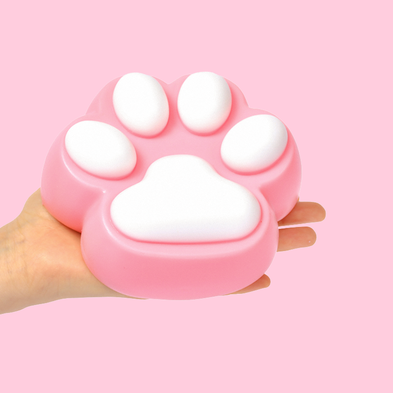 800g Super Large White Pink Cat Paw Taba Squishy