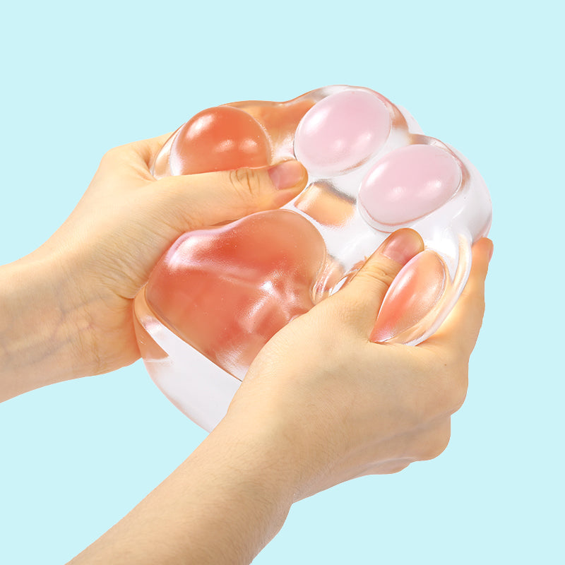 800g Super Transparent Pink Cat Paw Taba Squishy